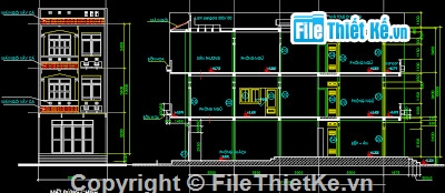 Bản vẽ,Bản vẽ autocad,Bản vẽ nhà phố